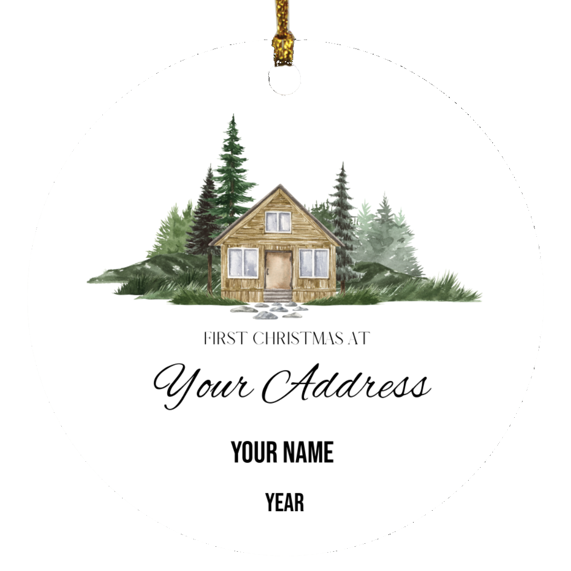 First Christmas Circle Ornament