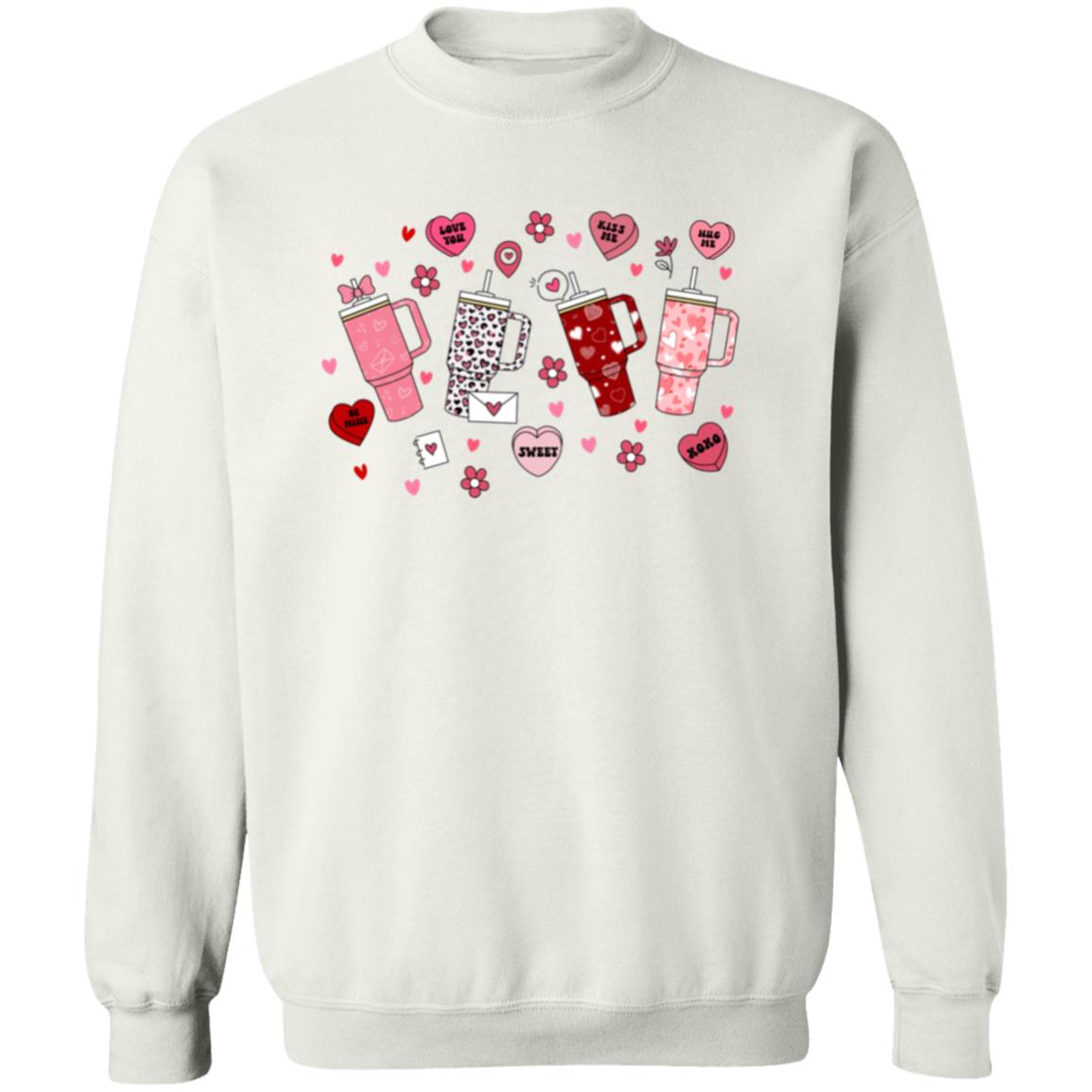 Retro Obsessive Cup Valentine's Day Sweatshirt, Valentines Candy Heart Shirt, Love Cup Valentine Gift, Happy Valentines Day, Valentine Sweater