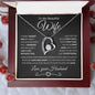 To My Beautiful Wife | Forever Love Necklace BW