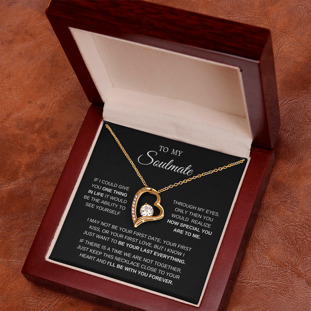TO MY SOULMATE | I'll BE WITH YOU FOREVER | LOVE KNOT NECKLACE