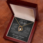 To My Beautiful Wife | Forever Love Necklace BW