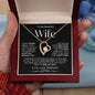 To My Beautiful Wife | Forever Love Necklace BW1