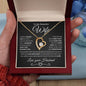 To My Beautiful Wife | Forever Love Necklace BW