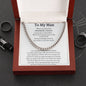 To My Man Promise Chain I Love You