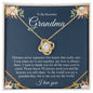 To My Beautiful Grandma | Love Knot Necklace