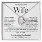 To My Beautiful Wife | Forever Love Necklace WB1