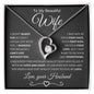To My Beautiful Wife | Forever Love Necklace BW
