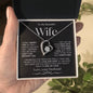 To My Beautiful Wife | Forever Love Necklace BW1