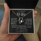 To My Beautiful Wife | Forever Love Necklace BW1