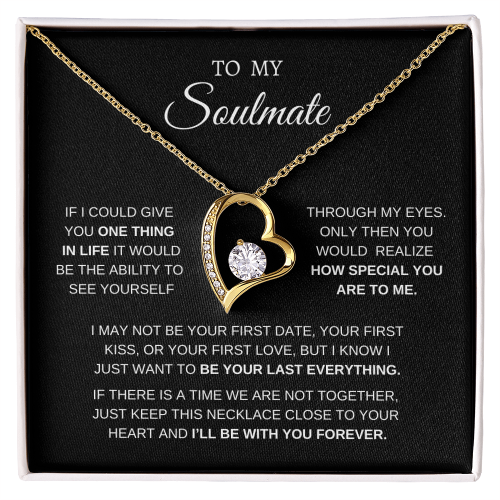 TO MY SOULMATE | I'll BE WITH YOU FOREVER | LOVE KNOT NECKLACE