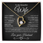 To My Beautiful Wife | Forever Love Necklace BW