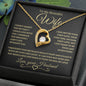 To My Beautiful Wife | Forever Love Necklace | BG