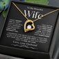 To My Beautiful Wife | Forever Love Necklace BW1
