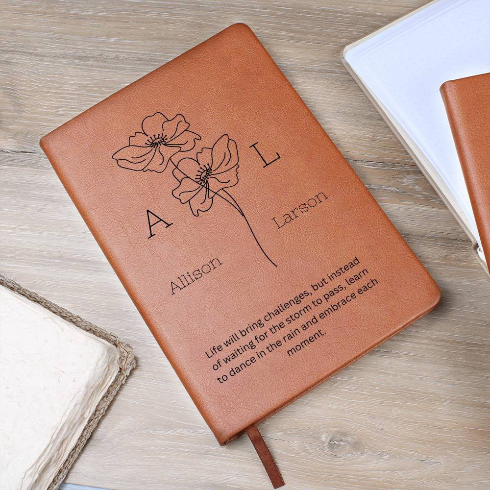 Personalized Leather Journal – Customized Leather Notebook with Name, Perfect Gift for Graduations, Birthdays, and Special Occasions