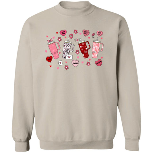 Retro Obsessive Cup Valentine's Day Sweatshirt, Valentines Candy Heart Shirt, Love Cup Valentine Gift, Happy Valentines Day, Valentine Sweater