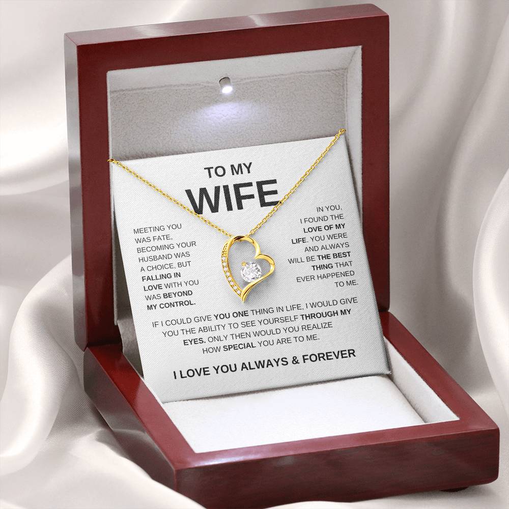 To My Wife Love Knot Necklace