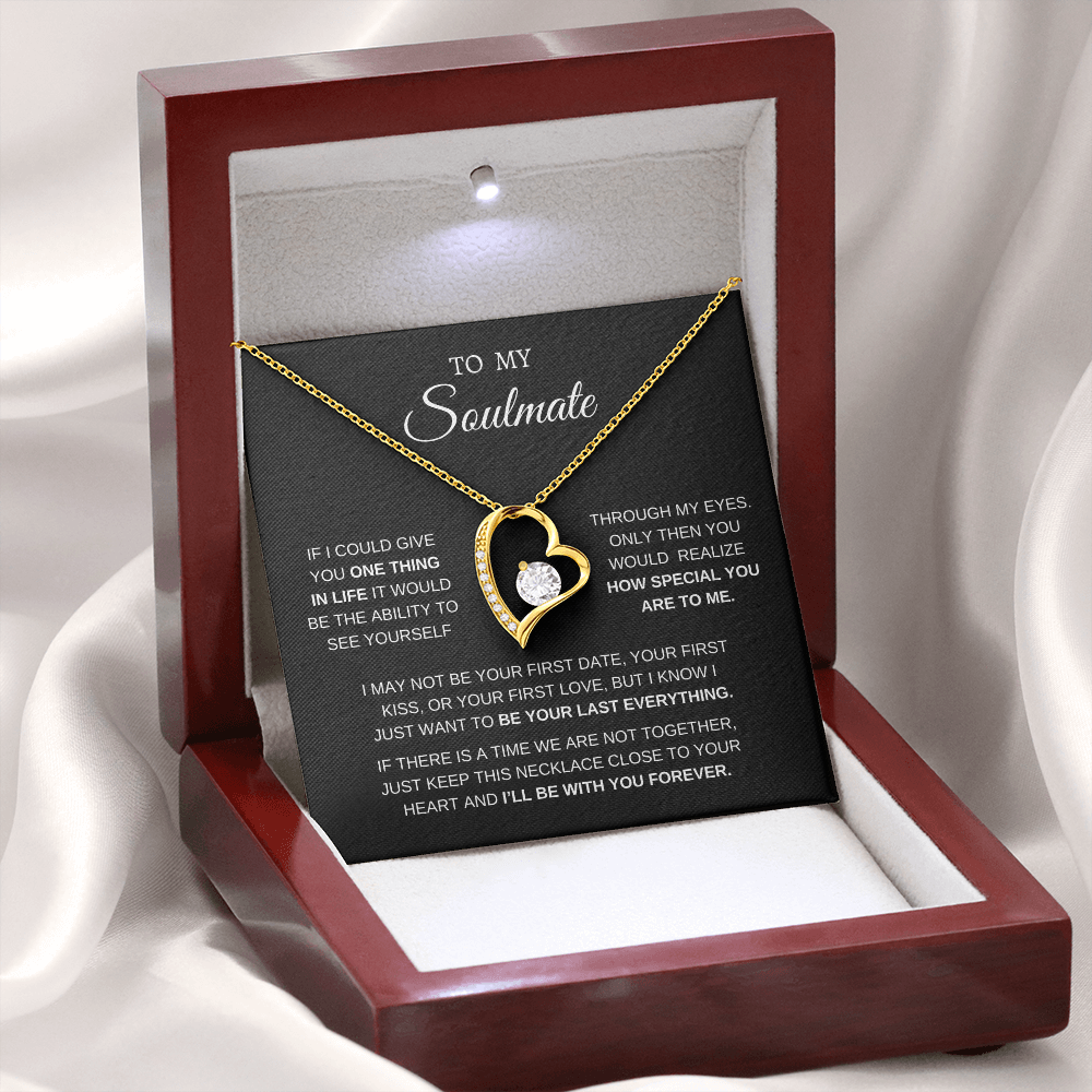 TO MY SOULMATE | I'll BE  WITH YOU FOREVER | LOVE KNOT NECKLACE