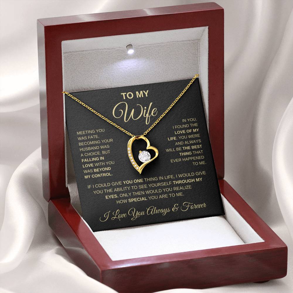 To My Wife | Gold Letters
