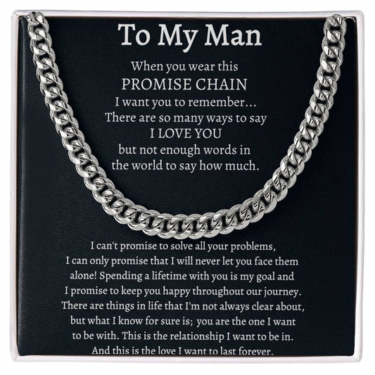 To My Man Promise Chain