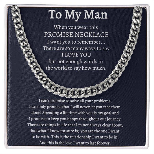 To My Man | Promise Necklace