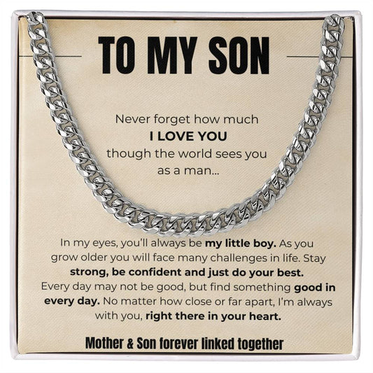 To My Son | Mother & Son forever linked together