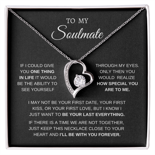 TO MY SOULMATE | I'll BE  WITH YOU FOREVER | LOVE KNOT NECKLACE