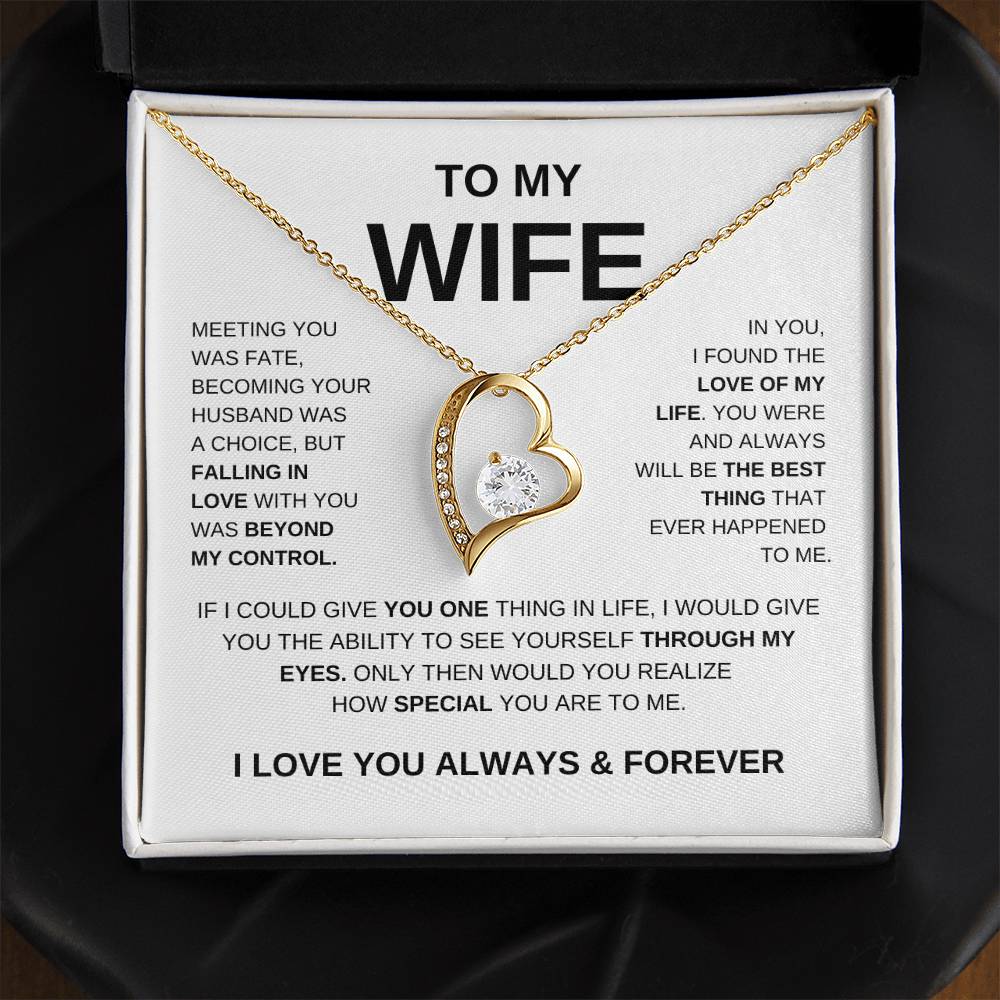 To My Wife Love Knot Necklace